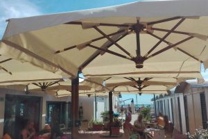 Parasols by the sea